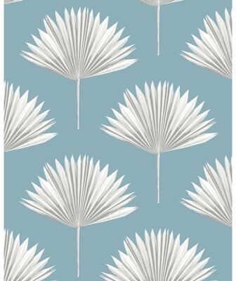 NextWall Tropical Fan Palm Peel and Stick Wallpaper