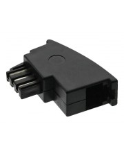InLine Telefonadapter RJ-11 W bis TAE-F M Schwarz (69948A)