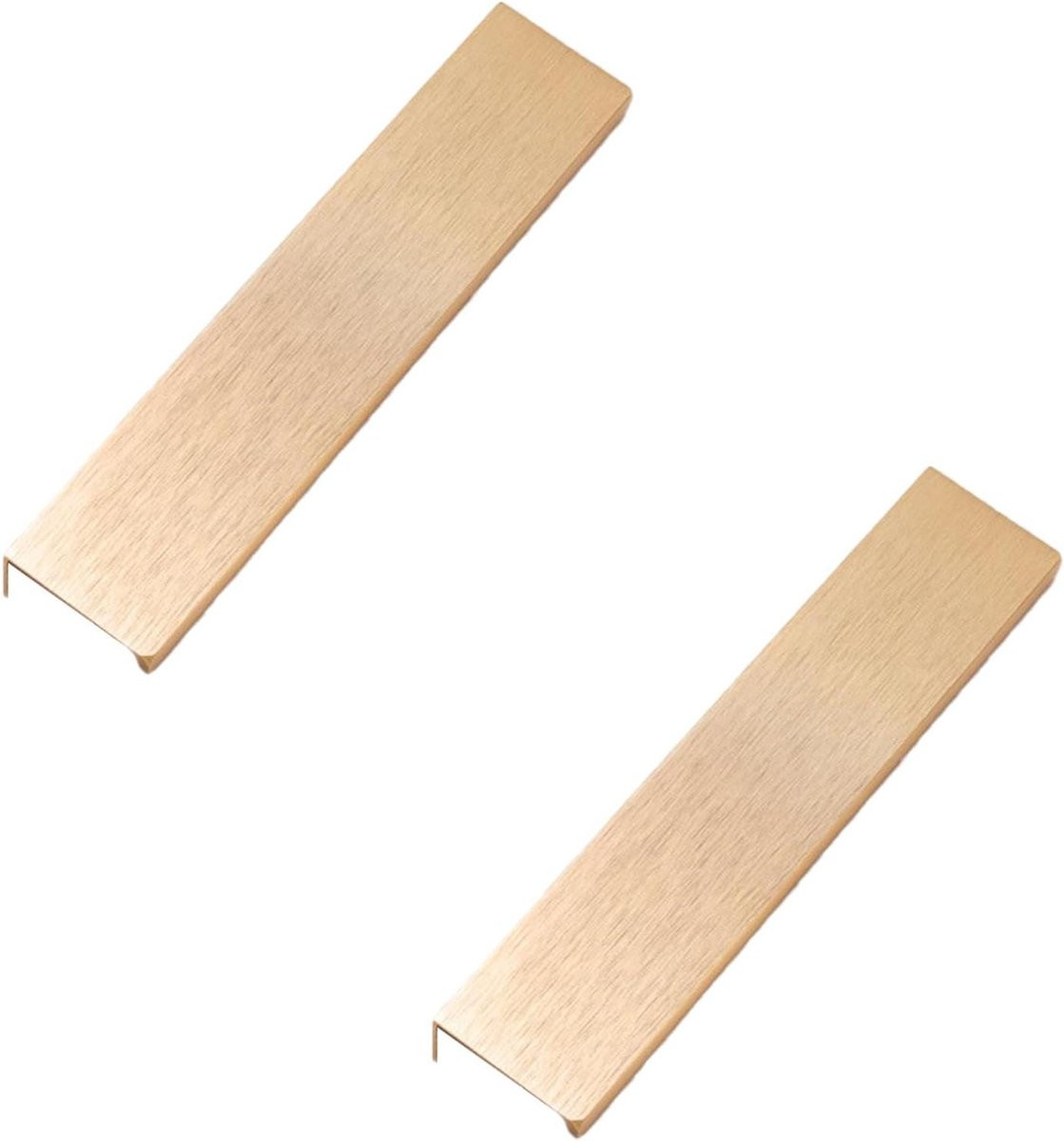 Set van 2 moderne aluminium meubelgrepen goud, verborgen keukengrepen met gatafstand 96-1160 mm