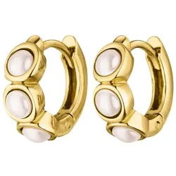 PAUL VALENTINE - ALLURE PEARL HOOP - gold