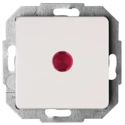Kopp 619671088 Kontrollschalter mit Linse beleuchtet10AX 250V Milano weiß