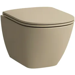 Laufen Wand-Tiefspül-WC „Lua“ 360 × 345 × 490 mm in Bahamabeige, ohne Spülrand