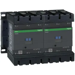 Schneider Electric LC2D1156F7 Wendeschütz TeSys LC2-D, 3p, AC-3 440V 115A, Spule 110V AC