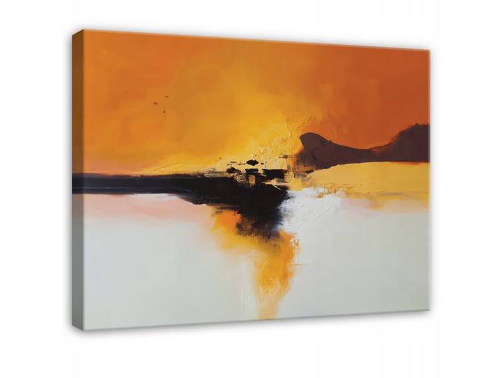 LEINWANDBILD Abstrakt Dachboden Orange 100x70 cm