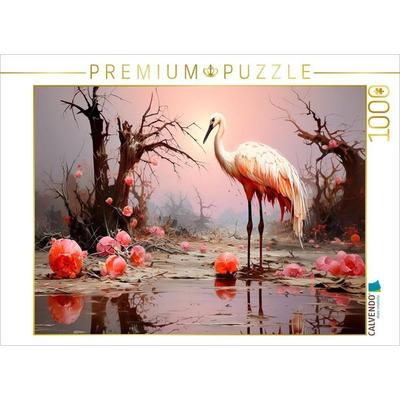 CALVENDO Puzzle Rosa Gefieder | 1000 Teile Lege-Größe 64x48cm Foto-Puzzle für glückliche Stunden, Sonstige von , Calvendo Puzzle