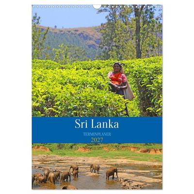 Sri Lanka - Terminplaner (Wandkalender 2027 DIN A3 hoch), CALVENDO Monatskalender
