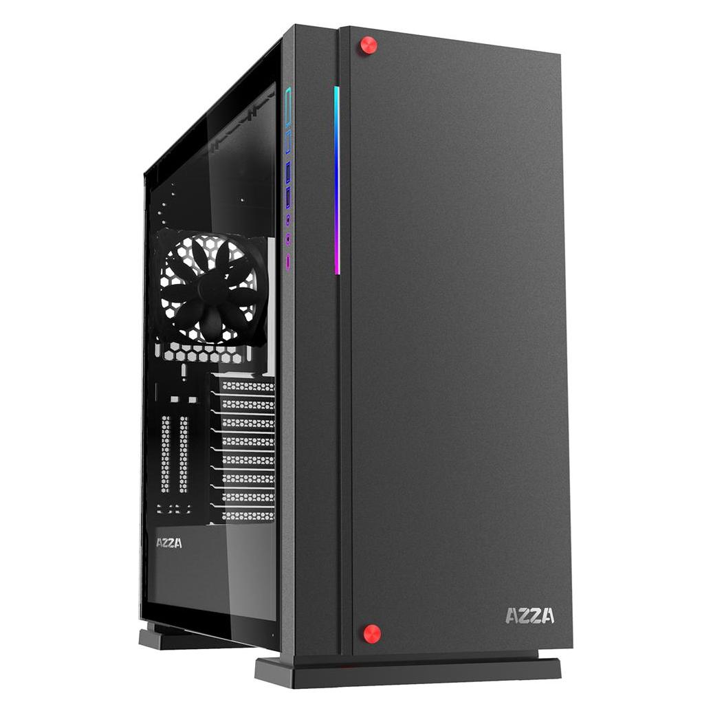Linkworld Geh Fulltower ATX Zircon 7000B B/Win-Glas 2xUSB 3.0 - Full Tower - PC - Metall - (ATX, mATX) (AZZA ZIRCON 7000B)