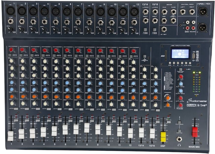Studiomaster CLUB XS 16+ Mesa de Mistura Analógica 16 Canais Mesa de Mistura Analógica