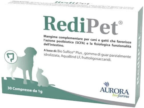 Aurora Biofarma Redipet 30 Compresse Mangime Complementare Per Cani e Gatti
