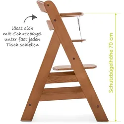 Hauck, Hochstuhl, Hochstühle Alpha Plus Walnut Newborn Set Deluxe - 4-tlg. (Treppenhochstuhl)