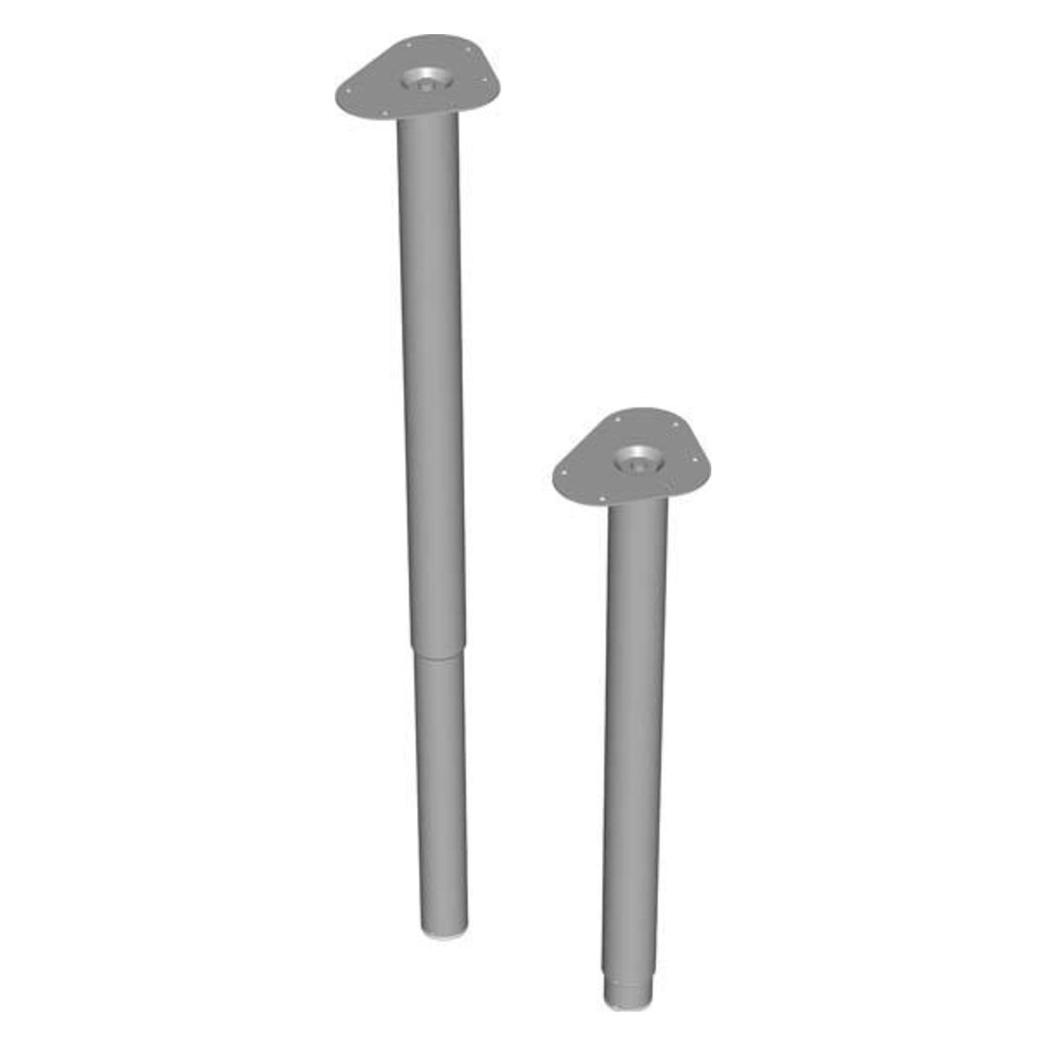 Element-System Teleskopfuß silberf.800-1200mm rd.50mm (4006676111145)