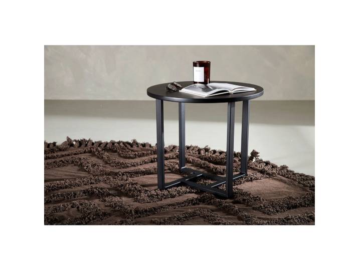 Couchtisch Lawton Ø ca. 50 cm Schwarz