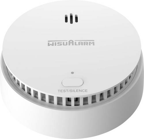 Wisualarm DHI-HY-SA30A-R8 Funk-Rauchwarnmelder vernetzbar, inkl. 10 Jahres-Batterie batteriebetrieben (Ø x H) 98mm x 41mm