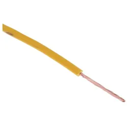 RS PRO, Kabelleitung, Normierte Aderleitung Ø 2.6mm / 0,5 mm2 Kupfer, Gelb 16/0,2 mm Litzen, 100m (100 m)