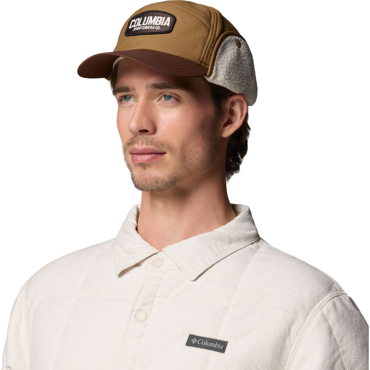 Columbia Unisex Landroamer Ear Flap Cap delta tobacco, working badge (258) O/S 209291-2092911-258-O/S