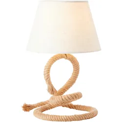 Tischleuchte Sailor Naturfarben/Weiß max. 40 Watt