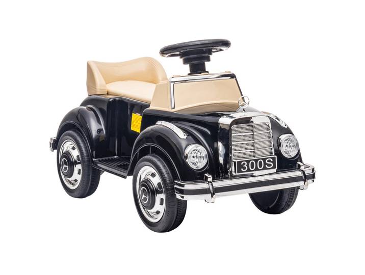 ComfortXL Rutschfahrzeug De-16948 Mercedes-Benz 300S mit Staufach Schwarz, Kunststoff, 41.5x45x77.5 cm, Spielzeug, Kinderfahrzeuge