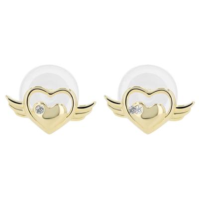 Paar Ohrhänger ADELIA´S "Ohrringe – Ohrstecker aus 925 Silber mit Zirkonia", Damen, Gr. Damen, Silber 925 (Sterlingsilber), gold, Ohrringe, Geschenkidee: zeitlos und vielseitig