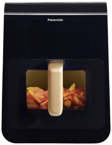 Panasonic NF-CC600AXE Heißluft-Fritteuse 6 l 1450 W Cool-Touch-Gehäuse, Dampfzugabe, digitaler Timer, LCD-Display, Sichtfenster, Start-Stopp-Automat
