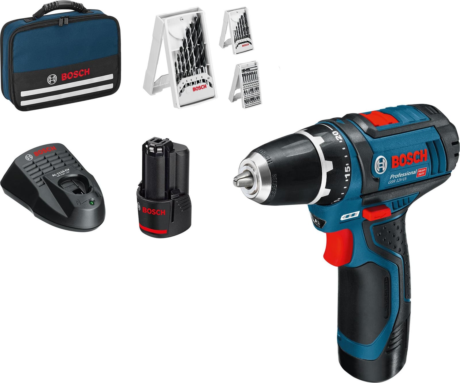Bosch GSR 12V-15-2-LI Professional accu-boormachine/schroefmachine