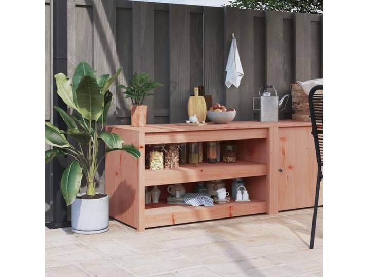 Armoire de Cuisine d'Extérieur MEPPEL Étagère de Rangement Meuble de Cuisine Organisateur de Jardin Terrasse 832336