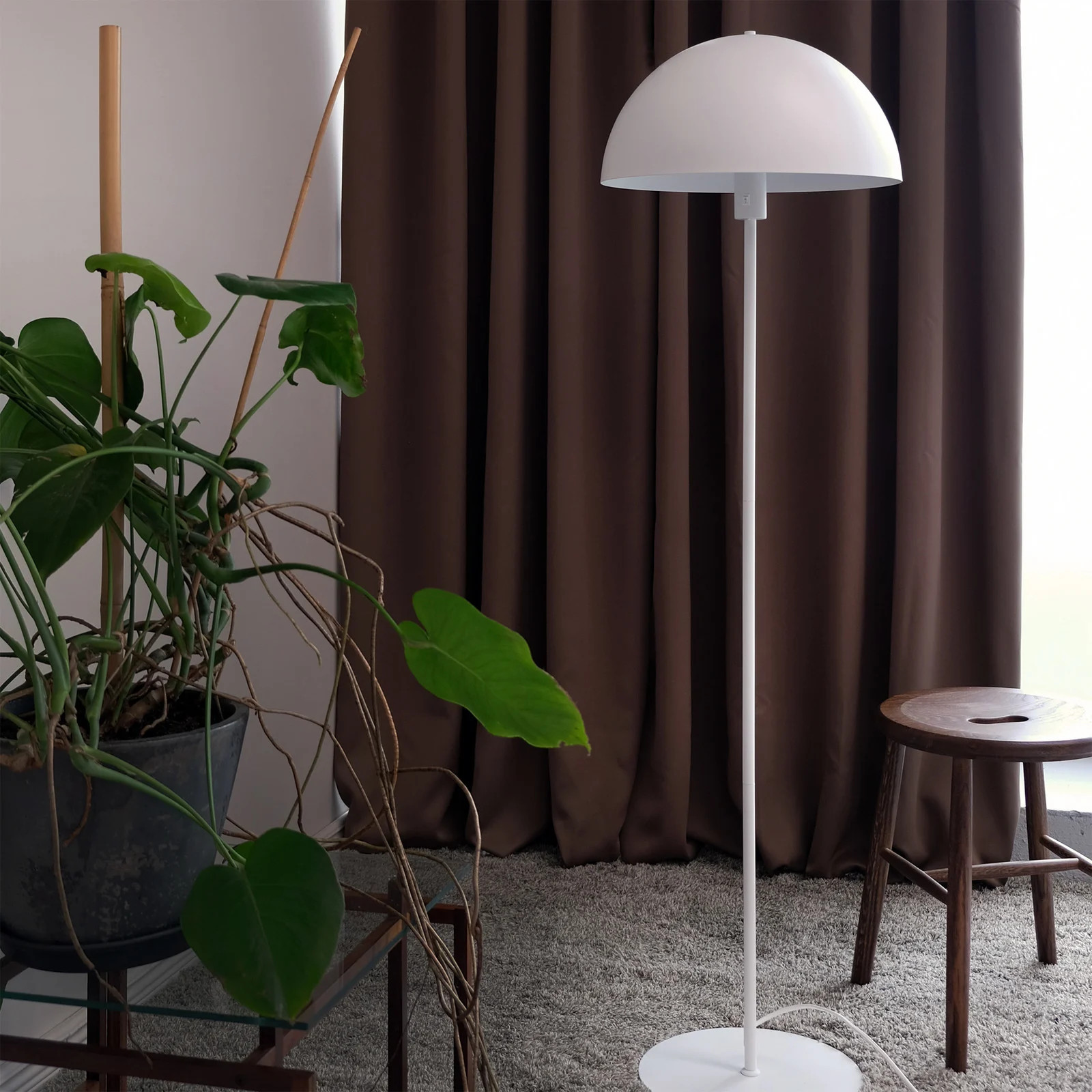 Dyberg Larsen Stockholm Vloerlamp Matt White met Lampenkap