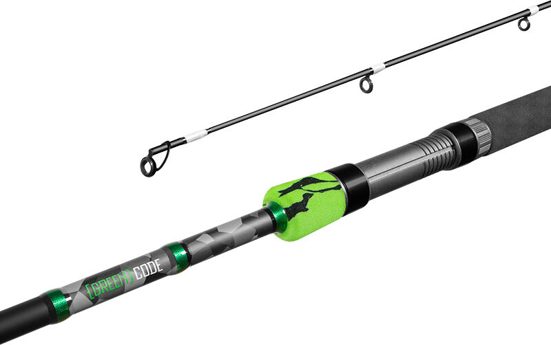 Canne carnassier Delphin GreenCODE 210cm/25g/2 parties Gray, Beige, Green, Silver 210cm/25g/2 parties