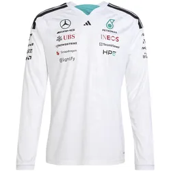 Adidas, Herren, Fussballtrikot, Mercedes AMG Langarmshirt DR (XS), Weiss