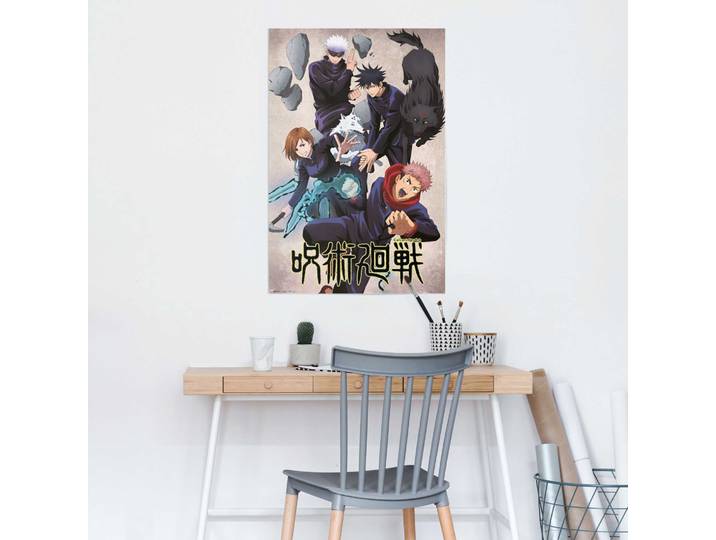 Affiche Jujutsu Kaisen Jujutsushi Papier Multicolore 61 x 92 x 0cm