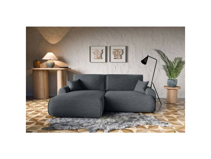 Canapé d'Angle gauche avec fonction de couchage Noboo coffre en anthracite du fabricant -VINOTTI