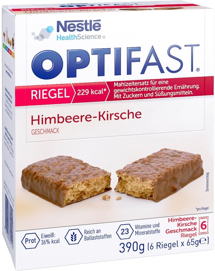 Optifast Riegel Himbeere-Kirsche 6X65g