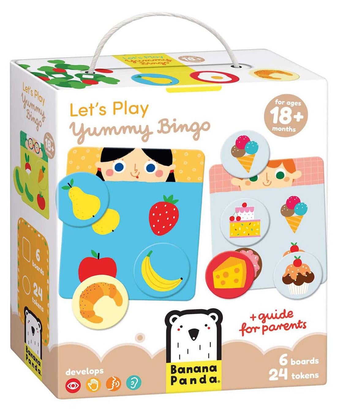 Yummy Bingo spel voor peuters vanaf 18 maanden