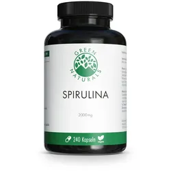 GREEN NATURALS Spirulina Kapseln 2000 mg vegan 240 St
