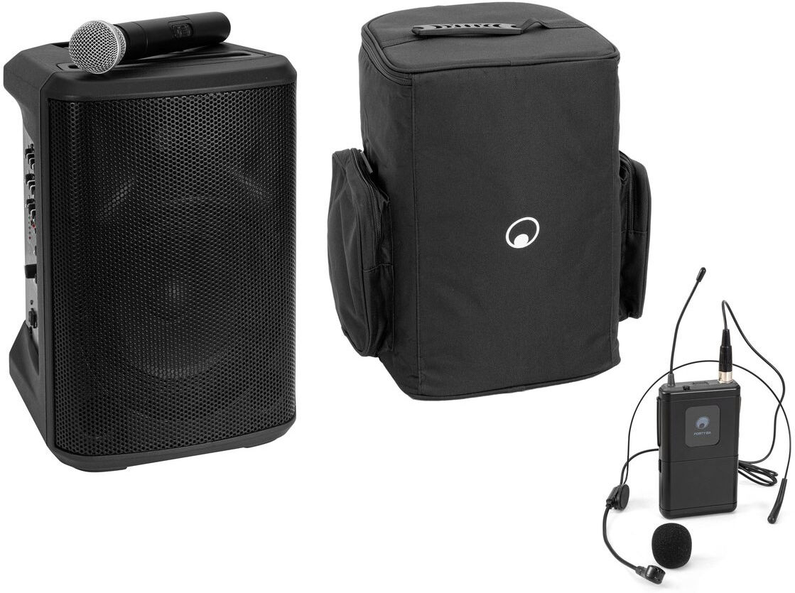 Omnitronic Set Porty-8a Drahtlos-Pa-System + Taschensender Inkl. Headset + Soft-Bag
