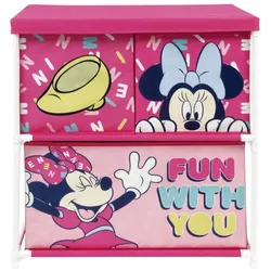 MCU, Spielzeugaufbewahrung, Disney 3 Lade Minnie Opbergplank Roze (WD14426)