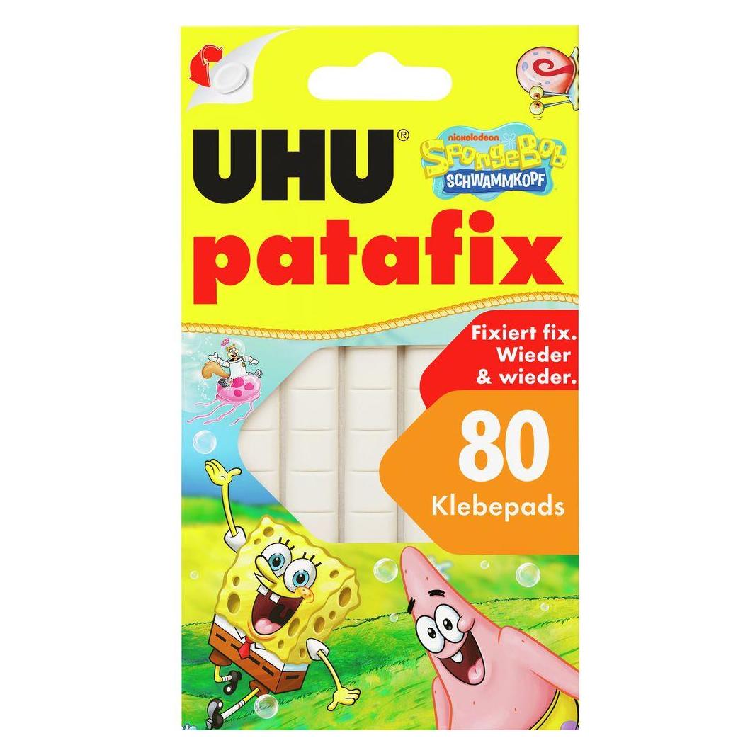UHU patafix SpongeBob Schwammkopf doppelseitige Klebepads, 1,0 x 1,0 cm, 1 St. (7008675)