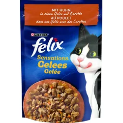 Felix Sensation Gelee mit Huhn & Karotte 26x85 g