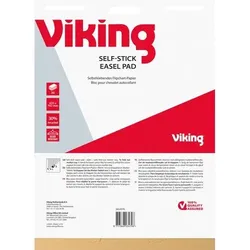 Viking wandmontierbares Meeting Chart 63,5 x 78 cm Weiß 30 Blatt