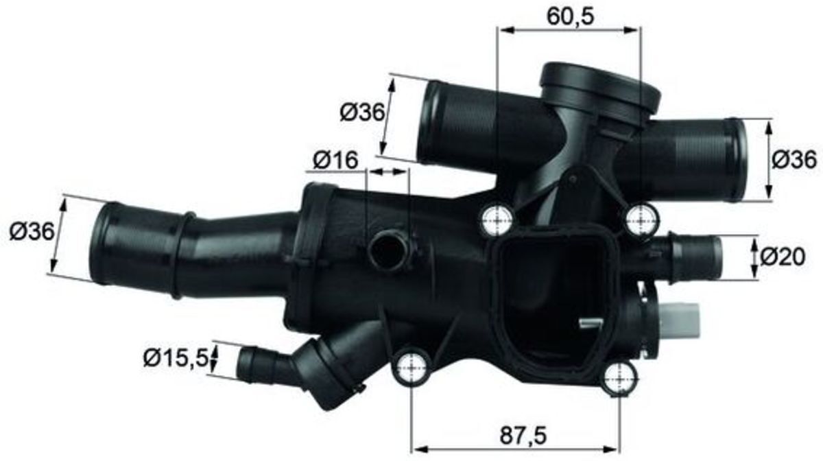 Thermostat, Kühlmittel MAHLE TH 44 83