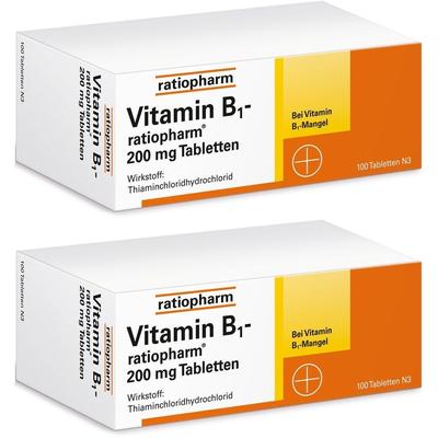 Vitamin B1-Ratiopharm 200 mg Tabletten x2 2x100 St