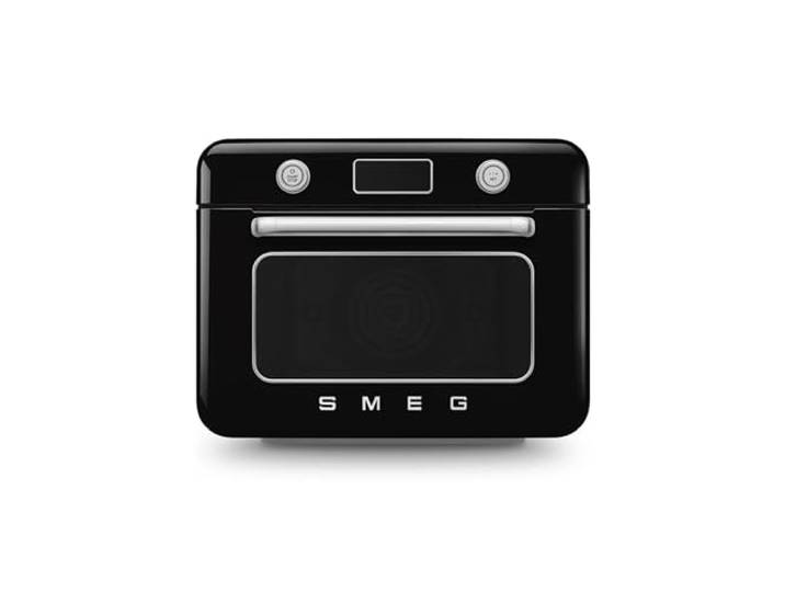 Smeg, COF01BLEU, Dampf-Kombibackofen, 10 Kochfunktionen, 33 automatische Rezepte, abnehmbarer Tank, Dampfgaren, Entkalkungsfunktion, 1800 W Leistung, Schwarz