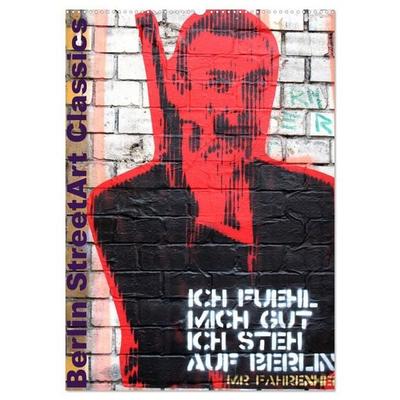 Berlin StreetArt Classics (Wandkalender 2027 DIN A2 hoch), CALVENDO Monatskalender