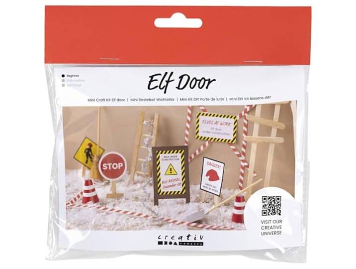 Baustelle, Mini-Kreativ-Set für Wichteltüre