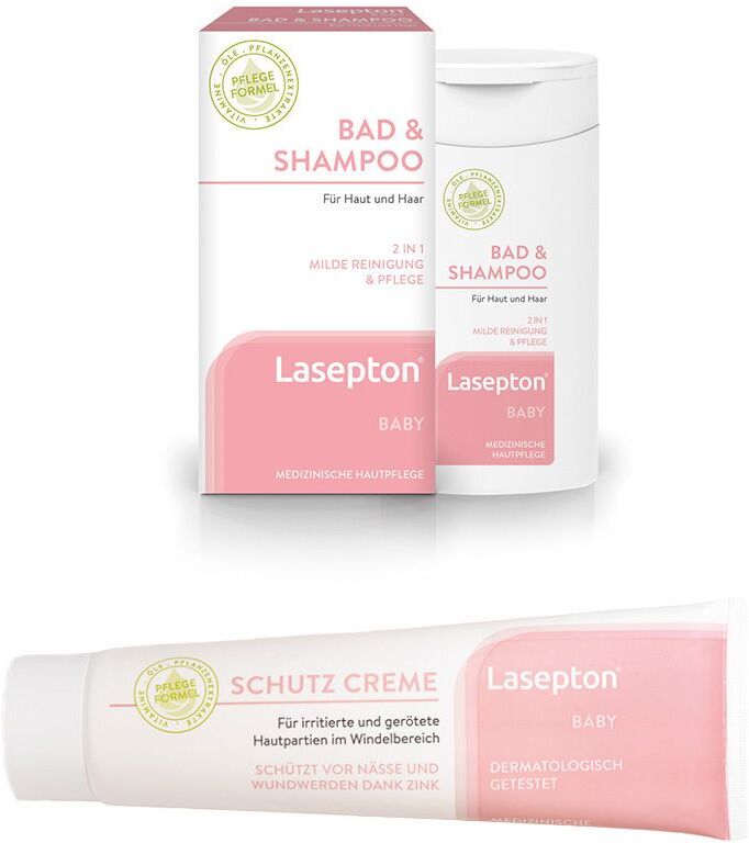 LaseptonMED Lasepton Baby Bad & Shampoo + Schutzcreme 200+250 ml Creme