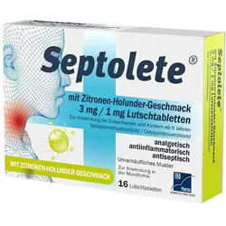 Septolete 3mg/1mg Lutschtabletten 16 St Lutschtabletten