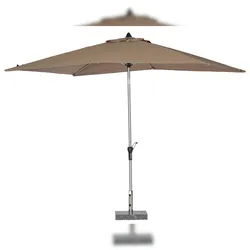acamp acapole 200 x 300 cm Marktschirm market parasol, braun