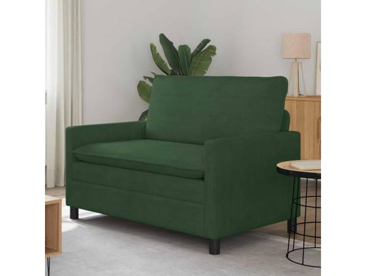 ZQQLVOO Sofa Dschungelgrün 126 x 81 x 87,5 cm Cordstoff Metallrahmen, Doppellagige Kissen, Abnehmbare Bezüge, Einfache Montage