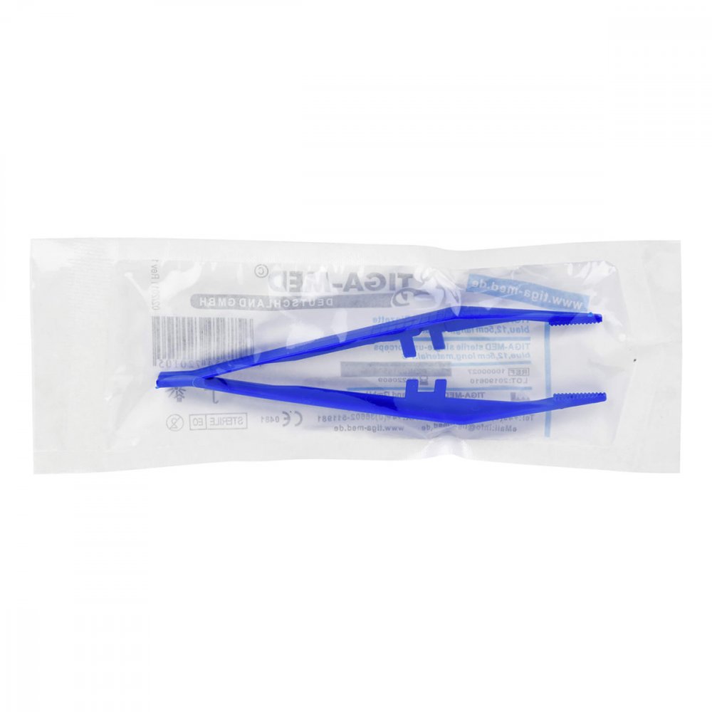 1001 Artikel Medical GmbH Pinzette Einmal Plastik blau steril 09306031