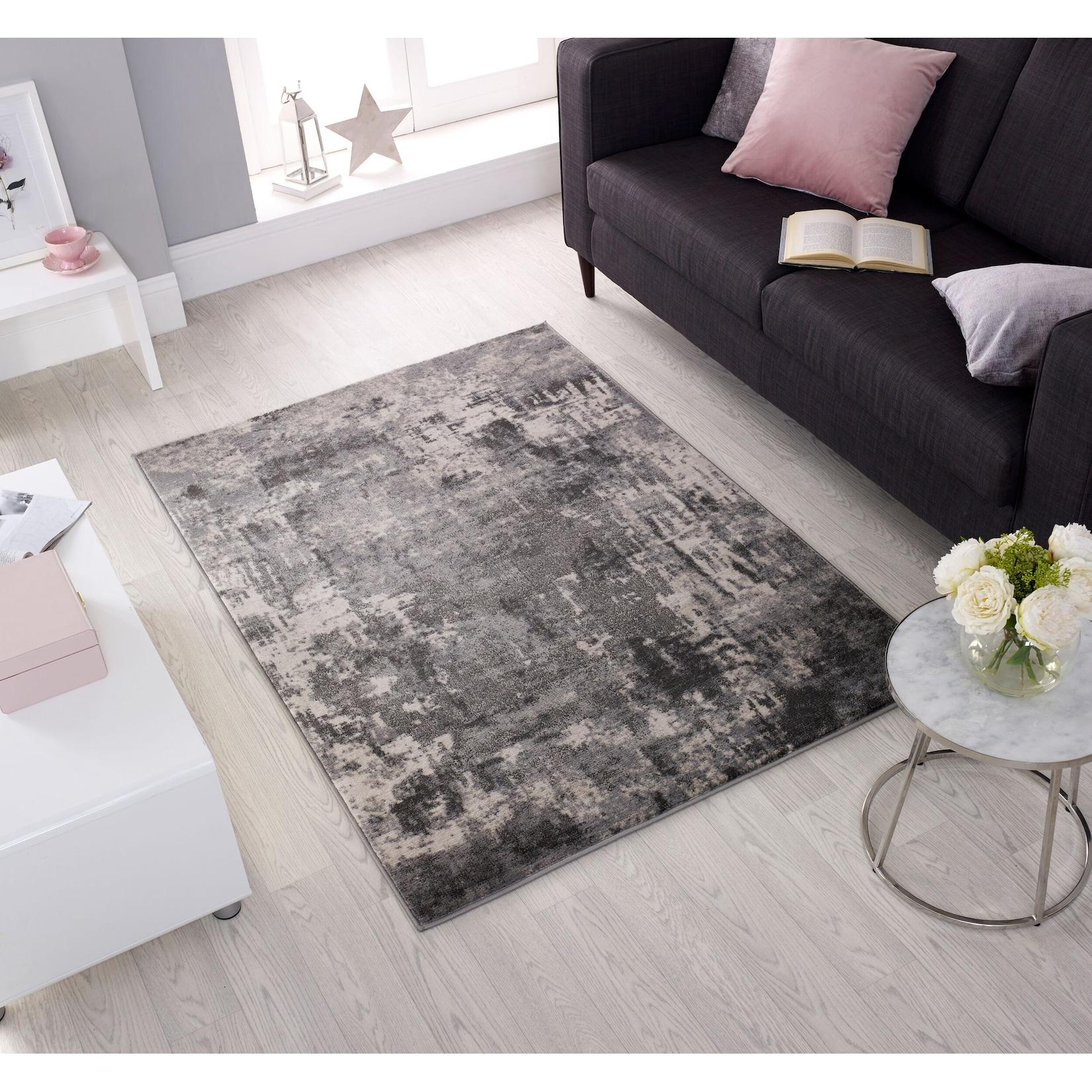 Teppich abstrakt Grau 120 x 170 cm - DEE Kadima Design