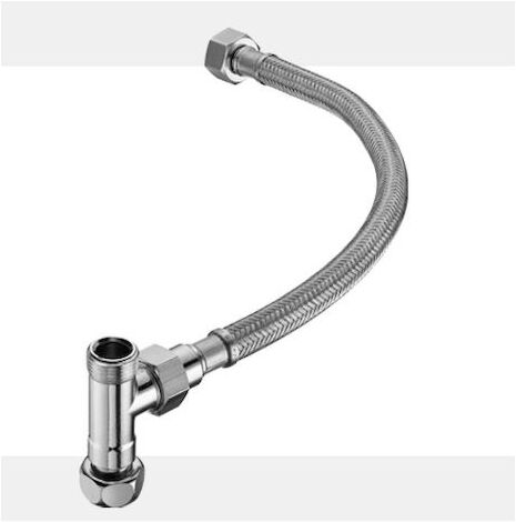 Schell Anschlussset 041160699 für Eckventil-Thermostat, flexibel, verchromt